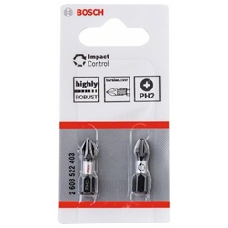Bosch Impact Control PH2 Insert Bit 25mm, 2 Stück Nr. 2608522403