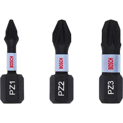 Bosch Impact Control PZ Insert Bits, 3 Stück Nr. 2608522471