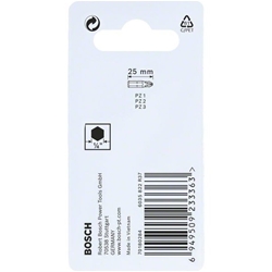Bosch Impact Control PZ Insert Bits, 3 Stück Nr. 2608522471