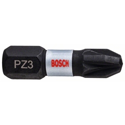 Bosch Impact Control Schrauberbit, 25mm, 2xPZ3, für Schraubendreher Nr. 2608522402