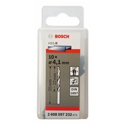 Bosch Karosseriebohrer HSS-R, DIN 1897, 4,1x22x55mm, 10er-Pack Nr. 2608597232
