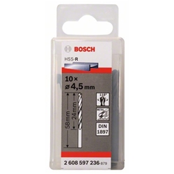 Bosch Karosseriebohrer HSS-R, DIN 1897, 4,5x24x58mm, 10er-Pack Nr. 2608597236