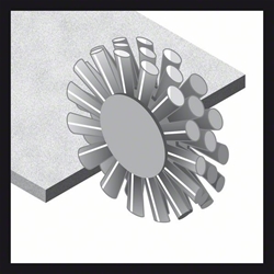 Bosch Kegelbürste Heavy for Inox, 115mm, gezopfter rostfreier Stahldraht Nr. 2608622109