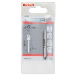 Bosch Kegelsenker mit zylindrischem Schaft, Ø: 6,0mm, M3, Gesamtlänge 48mm, Schaft-Ø: 6mm Nr. 2608597500