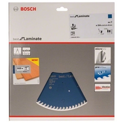 Bosch Kreissägeblatt Best for Laminate, 254x30x2,5mm, 84 Zähne Nr. 2608642135