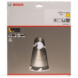 Bosch Kreissägeblatt Construct Wood, 210x30x2,8mm, 14 Zähne Nr. 2608640634