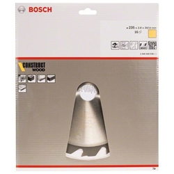 Bosch Kreissägeblatt Construct Wood, 235x30/25x2,8mm, 16 Zähne Nr. 2608640636