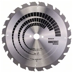 Bosch Kreissägeblatt Construct Wood, 350x30x3,5mm, 24 Zähne Nr. 2608640692
