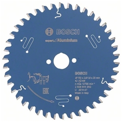 Bosch Kreissägeblatt EXPERT for Aluminium, 150x20x2,6mm, 42 Zähne Nr. 2608644093