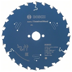 Bosch Kreissägeblatt EXPERT for Construct Wood, 160x20x2,0mm, 24 Zähne Nr. 2608644136