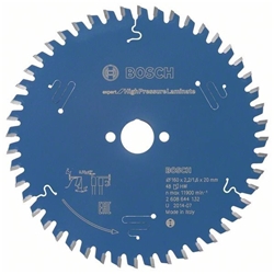 Bosch Kreissägeblatt EXPERT for High Pressure Laminate, 160x20x2,2mm, 48 Zähne Nr. 2608644132