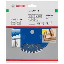 Bosch Kreissägeblatt EXPERT for Wood, 140x20x1,8mm, 36 Zähne Nr. 2608644009