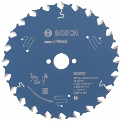 Bosch Kreissägeblatt EXPERT for Wood, 150x20x2,6mm, 24 Zähne Nr. 2608644011