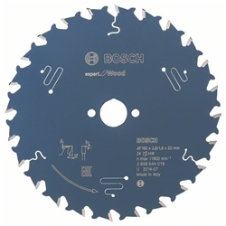 Bosch Kreissägeblatt EXPERT for Wood, 160x20x2,6mm, 24 Zähne Nr. 2608644019