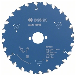 Bosch Kreissägeblatt EXPERT for Wood, 190x30x2,6mm, 24 Zähne Nr. 2608644047