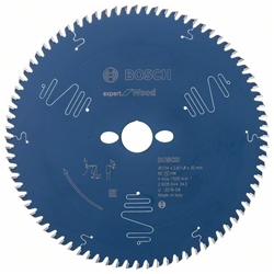 Bosch Kreissägeblatt EXPERT for Wood, 254x30x2,6mm, 80 Zähne Nr. 2608644343