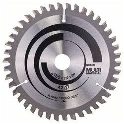 Bosch Kreissägeblatt Multi Material, 150x20/16x2mm, 42 Zähne Nr. 2608640501