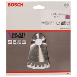 Bosch Kreissägeblatt Multi Material, 150x20/16x2mm, 42 Zähne Nr. 2608640501