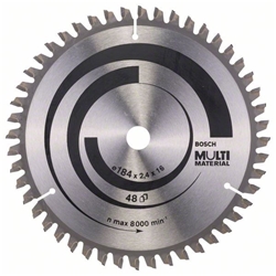 Bosch Kreissägeblatt Multi Material, 184x16x2,4mm, 48 Zähne Nr. 2608640815