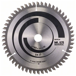 Bosch Kreissägeblatt Multi Material, 190x20/16x2,4mm, 54 Zähne Nr. 2608640508