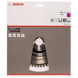 Bosch Kreissägeblatt Multi Material, 210x30x2,4mm, 54 Zähne Nr. 2608640511
