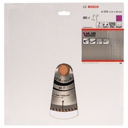 Bosch Kreissägeblatt Multi Material, 216x30x2,5mm, 80 Zähne Nr. 2608640447