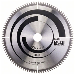 Bosch Kreissägeblatt Multi Material, 254x30x3,2mm, 96 Zähne Nr. 2608640451