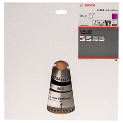 Bosch Kreissägeblatt Multi Material, 254x30x3,2mm, 96 Zähne Nr. 2608640451