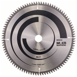 Bosch Kreissägeblatt Multi Material, 305x30x3,2mm, 96 Zähne Nr. 2608640453
