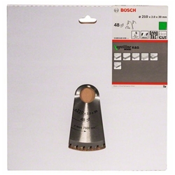 Bosch Kreissägeblatt Optiline Wood für Kapp- und Gehrungssägen, 210x30x2,0mm, 48 Zähne Nr. 2608640430