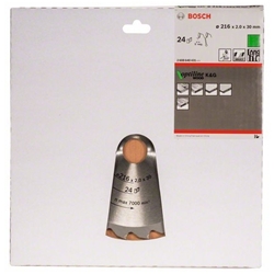 Bosch Kreissägeblatt Optiline Wood für Kapp- und Gehrungssägen, 216x30x2,0mm, 24 Zähne Nr. 2608640431