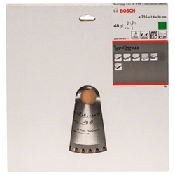 Bosch Kreissägeblatt Optiline Wood für Kapp- und Gehrungssägen, 216x30x2,8mm, 48 Zähne Nr. 2608640641