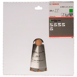 Bosch Kreissägeblatt Optiline Wood für Kapp- und Gehrungssägen, 254x30x2,0mm, 24 Zähne Nr. 2608640434