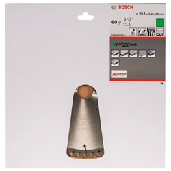 Bosch Kreissägeblatt Optiline Wood für Kapp- und Gehrungssägen, 254x30x3,2mm, 60 Zähne Nr. 2608641765