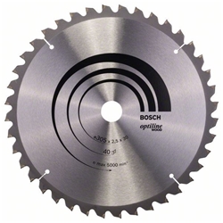 Bosch Kreissägeblatt Optiline Wood für Kapp- und Gehrungssägen, 305x30x2,5mm, 40 Zähne Nr. 2608640440