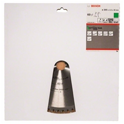 Bosch Kreissägeblatt Optiline Wood für Kapp- und Gehrungssägen, 305x30x2,5mm, 60 Zähne Nr. 2608640441