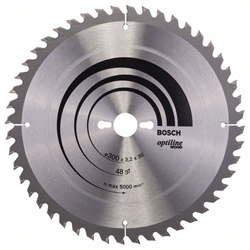 Bosch Kreissägeblatt Optiline Wood für Tischkreissägen, 300x30x3,2mm, 48 Zähne Nr. 2608640672