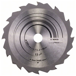 Bosch Kreissägeblatt Speedline Wood 165x20/16x1,7mm, für Handkreissägen Nr. 2608642600