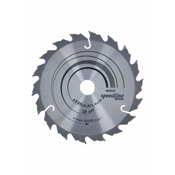 Bosch Kreissägeblatt Speedline Wood, 150x20x2,0mm, 18 Zähne Nr. 2608640781