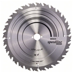 Bosch Kreissägeblatt Speedline Wood, 315x30x3,2mm, 28 Zähne Nr. 2608640682
