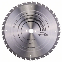 Bosch Kreissägeblatt Speedline Wood, 400x30x3,5mm, 36 Zähne Nr. 2608640684