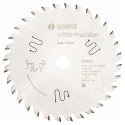 Bosch Kreissägeblatt Top Precision Best for Wood, 165x20x1,8mm, 32 Zähne Nr. 2608642386