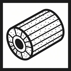 Bosch Lamellenschleifwalze mit Vlies, 19mm, fein, 100mm Nr. 2608000604