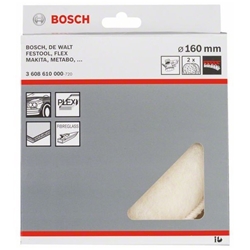 Bosch Lammwollhaube für Exzenterschleifer, 160mm, Klett, 2er-Pack Nr. 3608610000