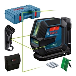 Bosch Linienlaser GLL 2-15 G mit Deckenklemme und Handwerkerkoffer Nr. 0601063W02