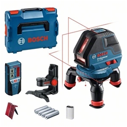 Bosch Linienlaser GLL 3-50, mit Laser-Empfänger LR2, Universalhalterung BM1, L-BOXX Nr. 0601063803