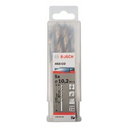 Bosch Metallbohrer HSS-Co, DIN 338, 10,2x87x133mm, 5er-Pack Nr. 2608585899