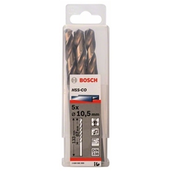 Bosch Metallbohrer HSS-Co, DIN 338, 10,5x87x133mm, 5er-Pack Nr. 2608585900