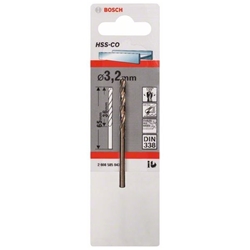 Bosch Metallbohrer HSS-Co, DIN 338, 3,2x36x65mm, 1er-Pack Nr. 2608585843