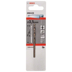 Bosch Metallbohrer HSS-Co, DIN 338, 3,5x39x70mm, 1er-Pack Nr. 2608585845